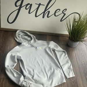Light gray women’s Nike hoodie